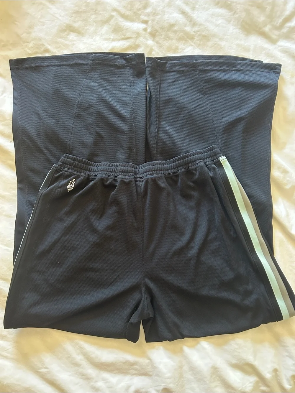 Free People One on One Mesh Pants Athleisure Gym Stripe Track